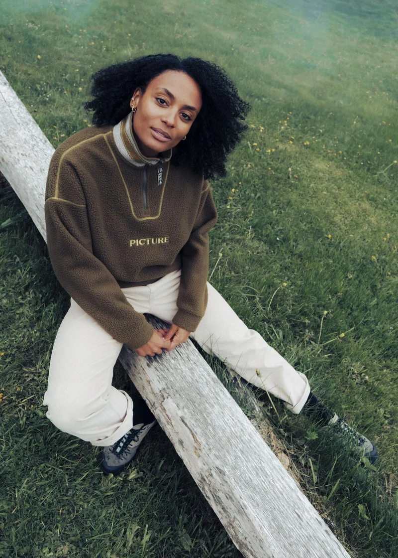 Polaire zippée femme CYLLA CROP 1/4