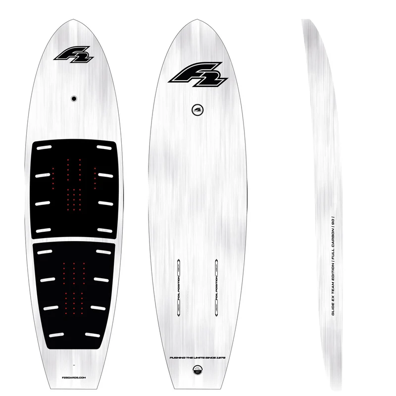 F2 Foil Board Glide Ex Team Edition Downwind Hardsup 90-135L Grau