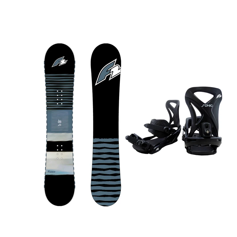 F2 Set Snowboard Reverse Blau 148cm + Sonic Pro Bindung M