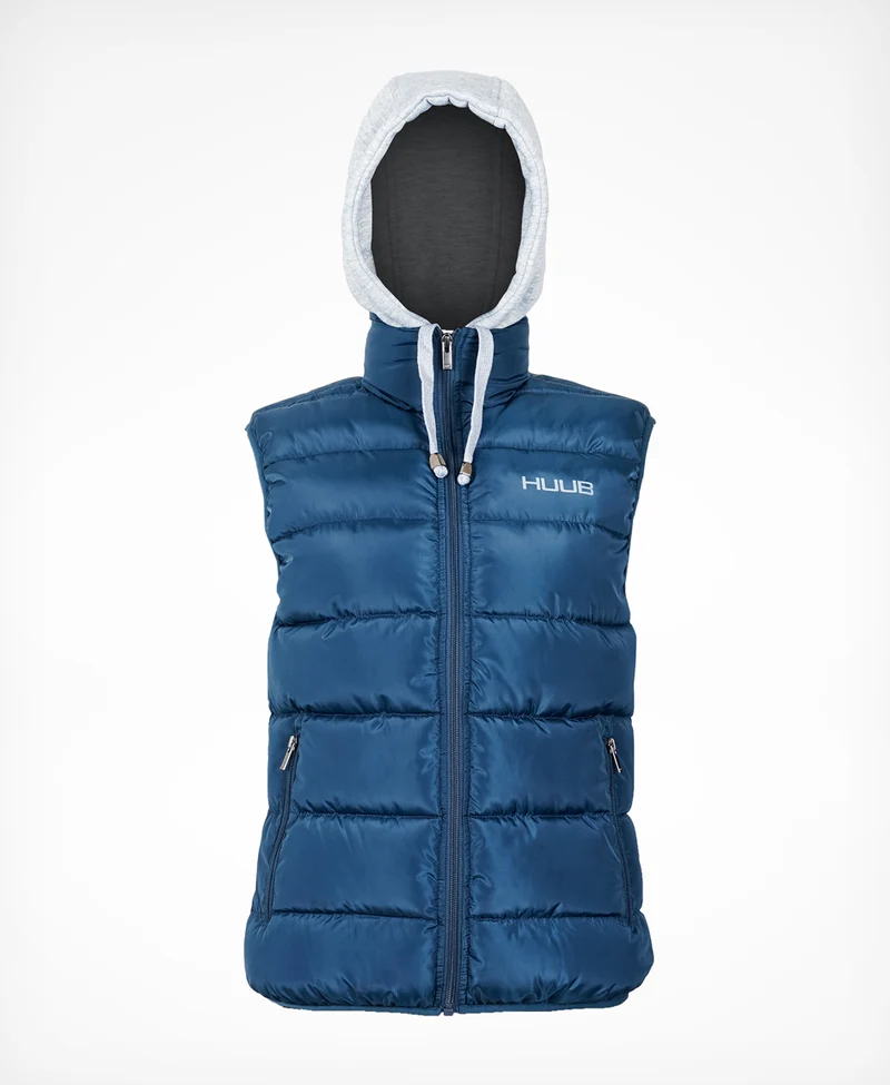 Peak Quilted Gilet Navy - Men's