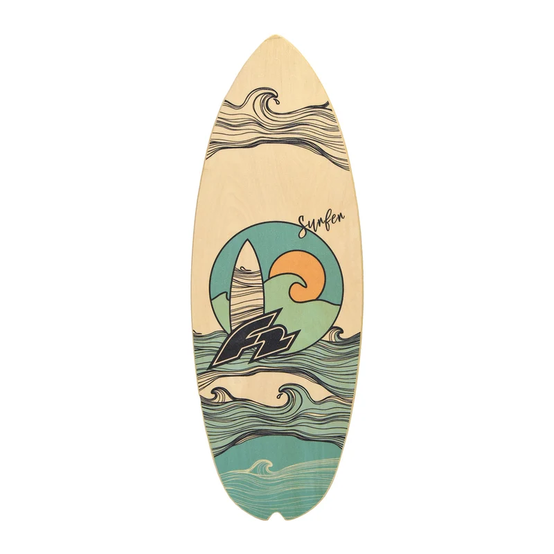 F2 Set Balance Board Halfshell 80x30cm mit Korkrolle