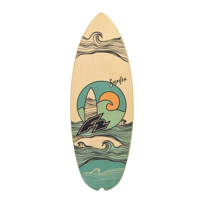 F2 Set Balance Board Halfshell 88x32cm mit Korkrolle