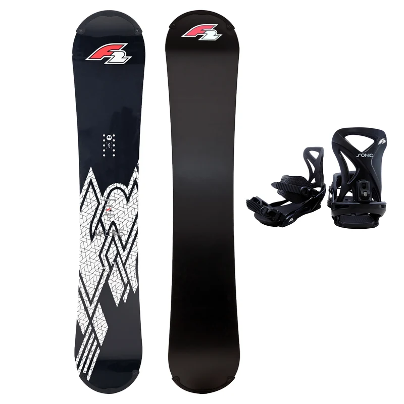 F2 Set Snowboard Rental Machine mit Protector 163xw cm + Bindung L