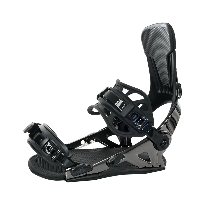 F2 Snowboard Soft Bindung Eliminator Carve Fastec Schwarz - Größe wählbar