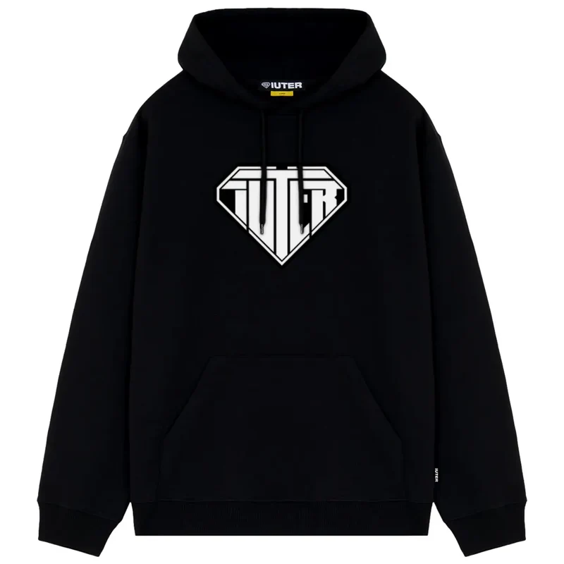 Iuter Logo Hoodie Black