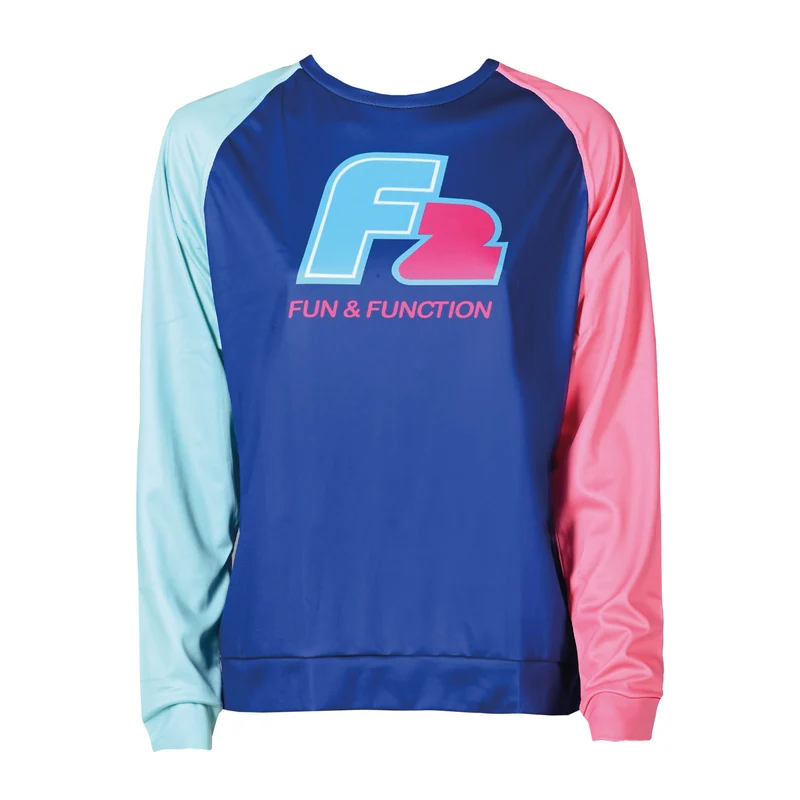 F2 Retro Watershirt Plum Damen Funktionsshirt Wassersport Lila - Größe wählbar