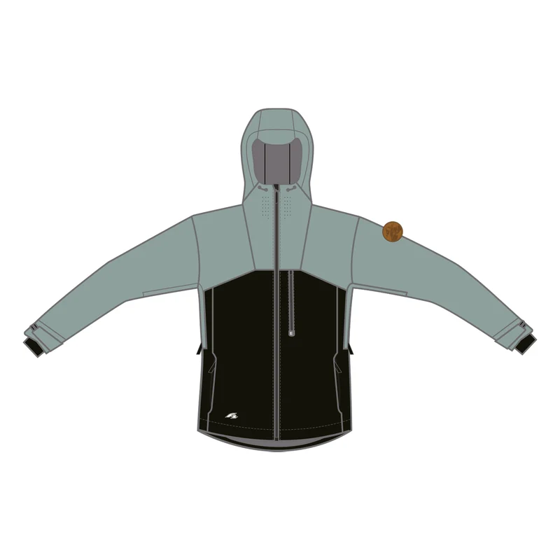 F2 Snowboard/Ski Jacke Valley 80g Fütterung XS-XXL wählbar Schwarz/Mint