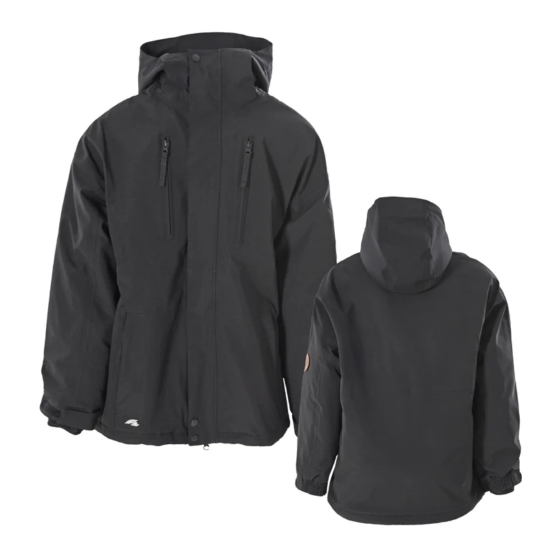 F2 Snowboard/Ski Jacke Summit 80g Fütterung XS-XXL Größe wählbar Schwarz
