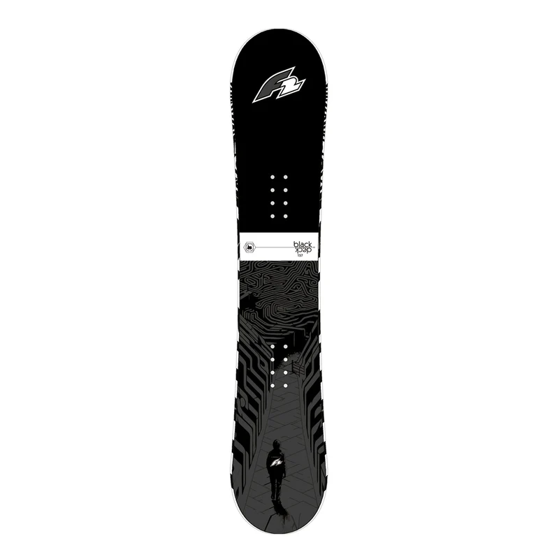 F2 Snowboard Black Deck Freeride/Freestyle Größe wählbar Schwarz 2025