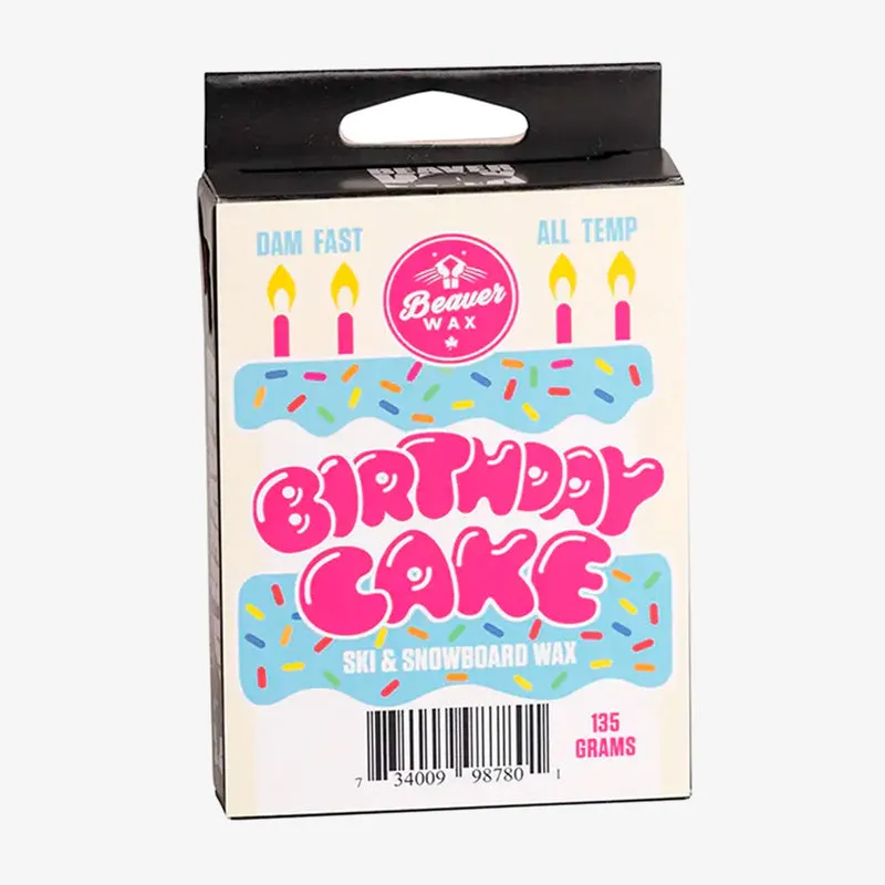 BeaverWax Birthday Cake Snowboard Wachs