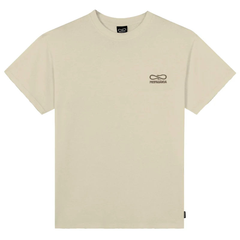 Propaganda Logo Embroidery TEE Beige