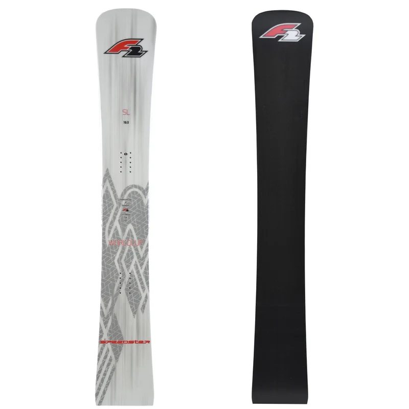 F2 Snowboard Speedster WC SL - Allflex Race Größe wählbar Silber/Grau 2024/25