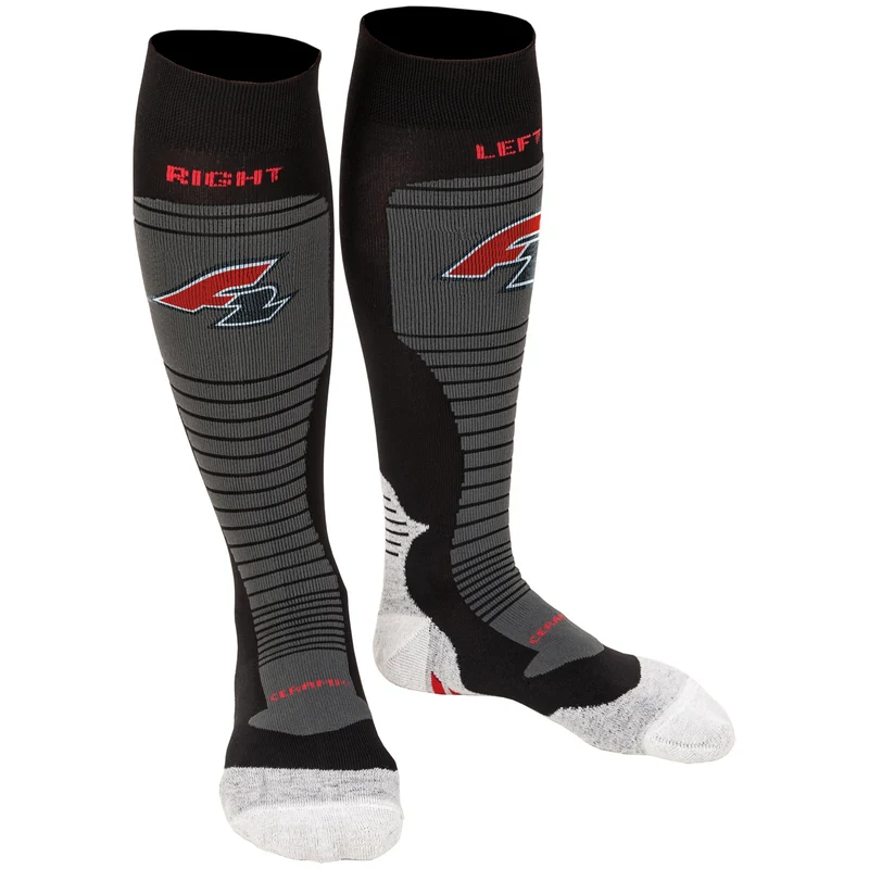 F2 Snowboard Strümpfe Socks - Eliminator 34-47 Größe wählbar Schwarz