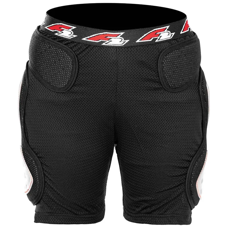 F2 Snowboard Hose Protector - Pant Hard S-XL Größe wählbar Schwarz/Rot