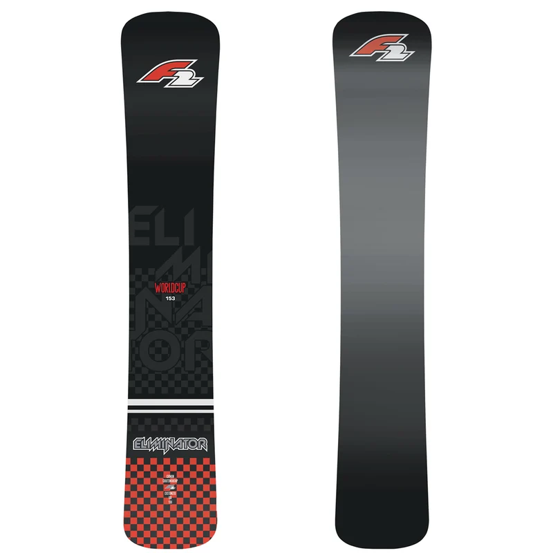 F2 Snowboard Eliminator WC Titanal Race Größe wählbar Schwarz 2023/24