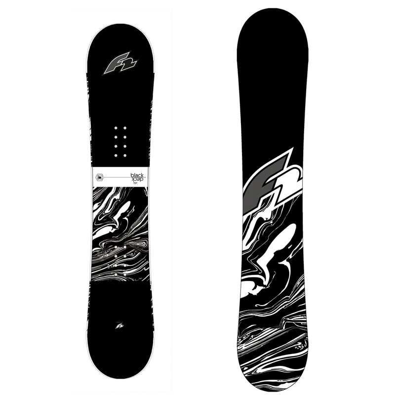 F2 Herren Snowboard Black Deck Freestyle Größe wählbar Schwarz 2024/25