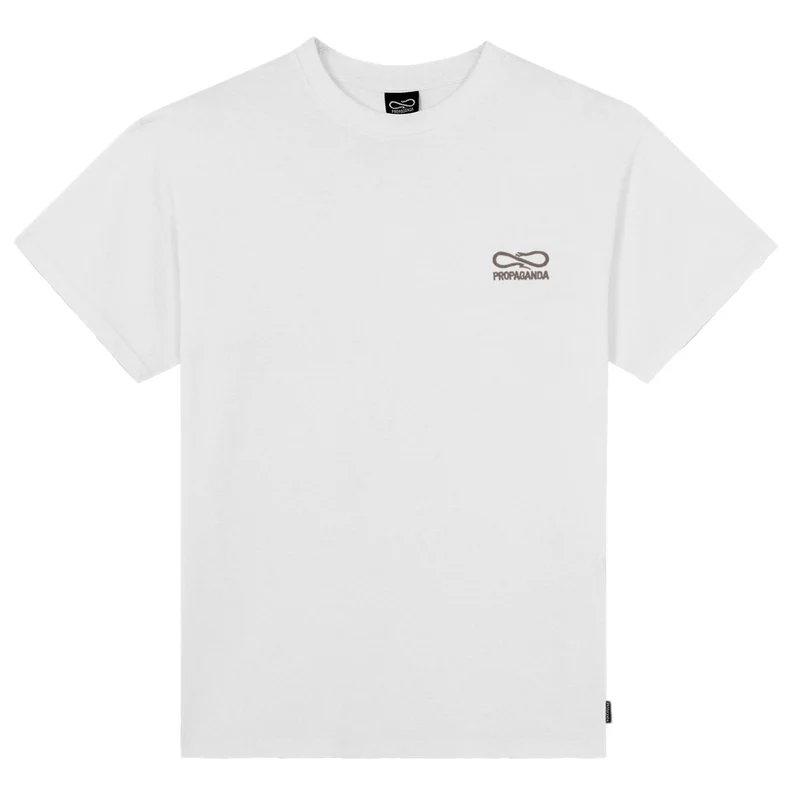 Propaganda Logo Embroidery TEE White