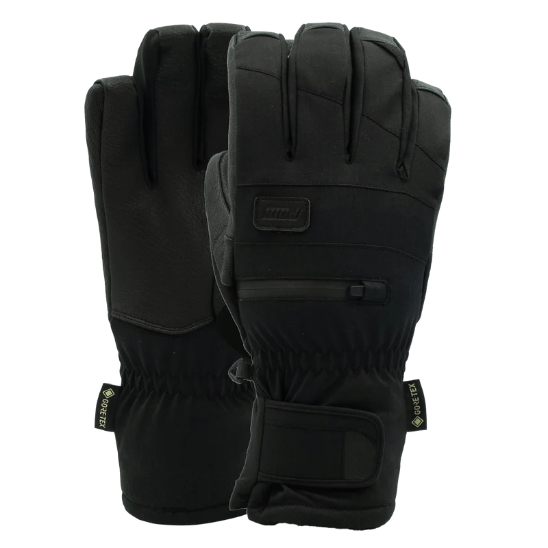 2026 Pow Wayback GTX Short Glove + Leather - Black