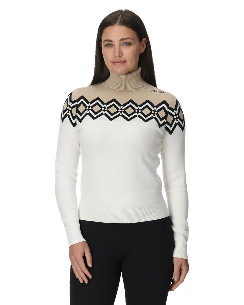 Spyder Stellar Women's Ski Sweater - White