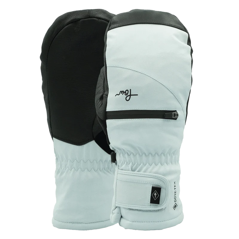 2026 POW Cascadia GTX Short Mitt + Leather - Ballad Blue