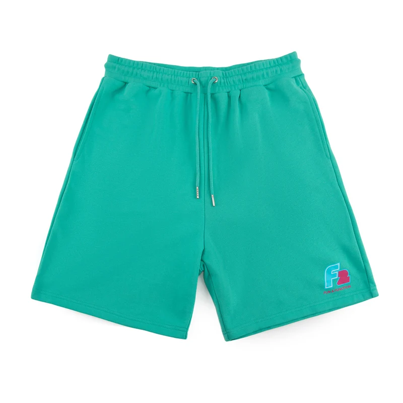 F2 Retro Silberpfeil Shorts Oceangreen Sweatshorts Türkis - Größe wählbar