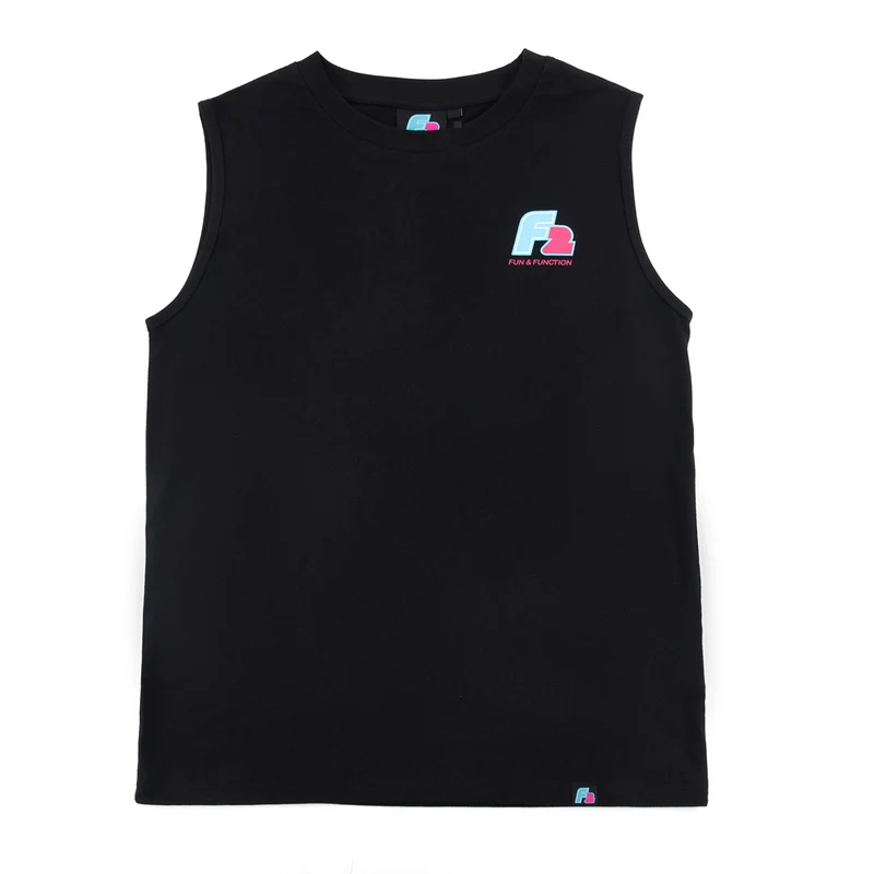 F2 Retro Muskelshirt Ride Herren Tshirt Ärmellos Schwarz - Größe wählbar