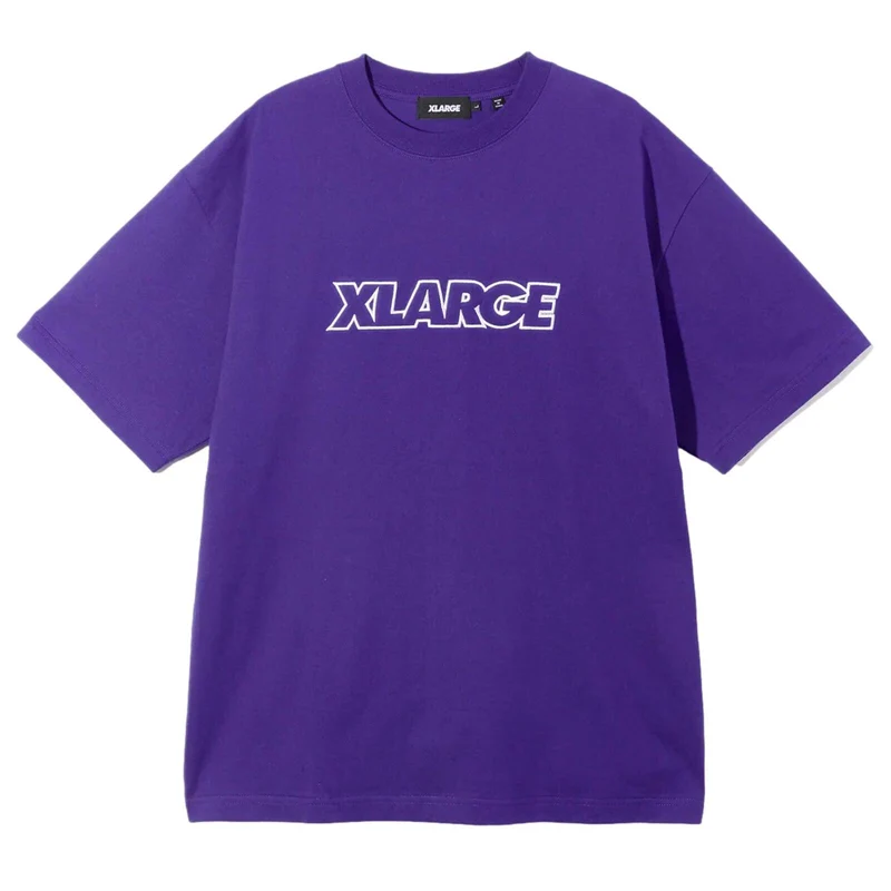 X Large Standard Logo Purple TEE