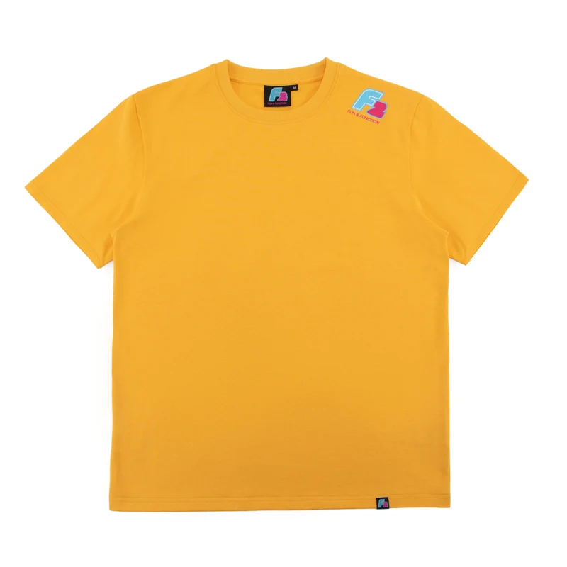 F2 Retro T-Shirt Axxis Unisex Tshirt Gelb - Größe wählbar