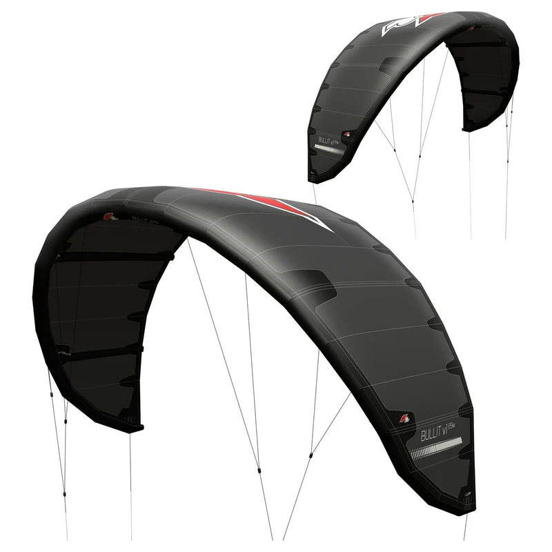 F2 Kite Bullit 7-15qm Größe wählbar Schwarz