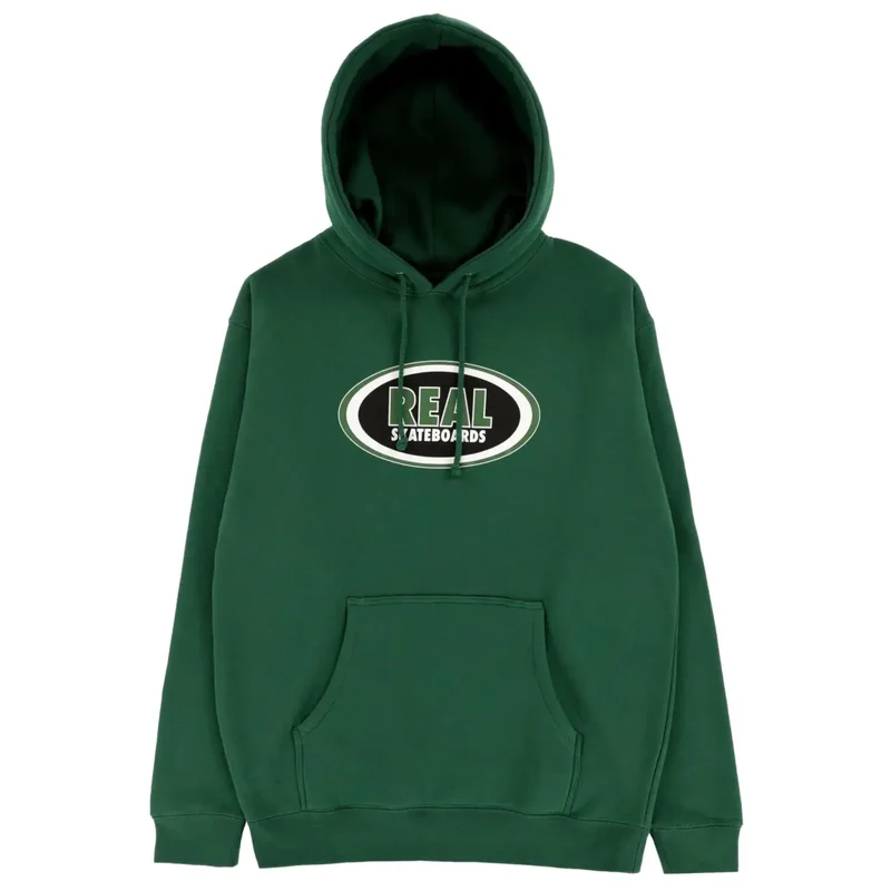 Hoodie Real Oval Green
