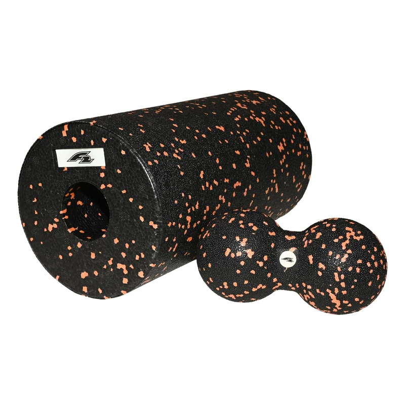 F2 Faszien Massage Rolle mit Doppelball Set