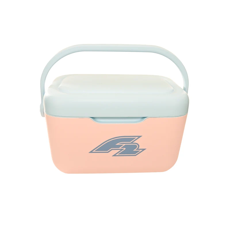 F2 Kühlbox Klein Cool Box Kühltasche 11,6L Blau/Pink