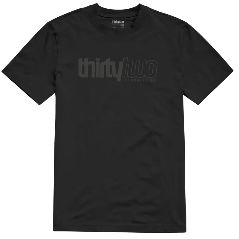 Thirty TWO Black Charcoal Double TEE