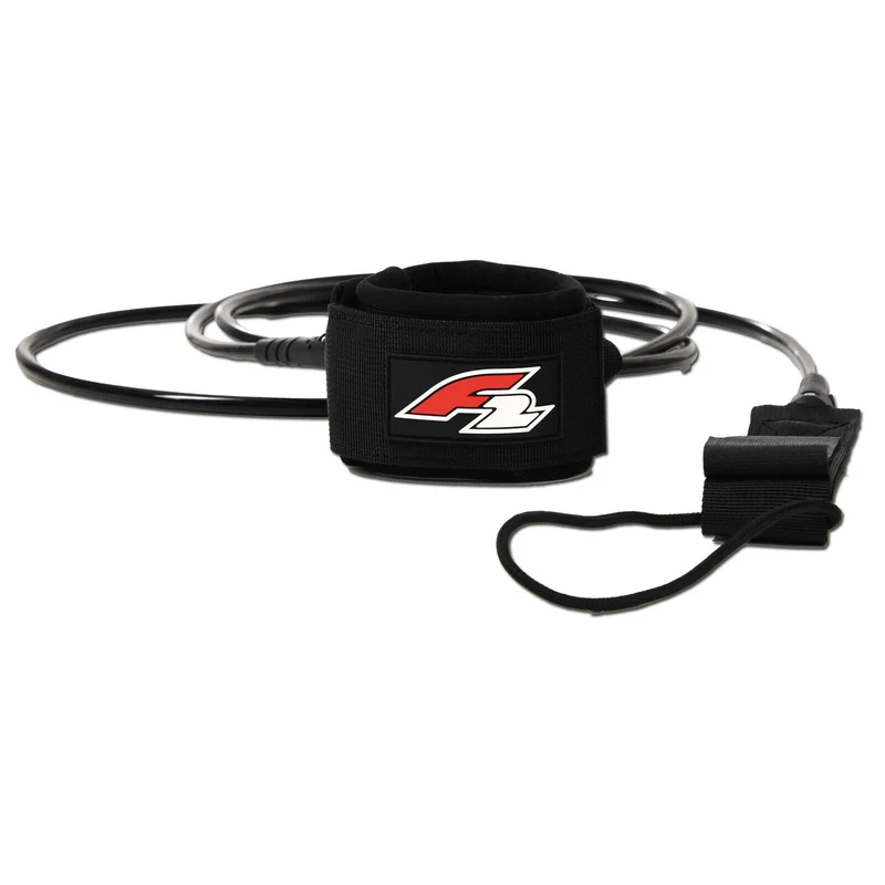 F2 Stand Up Paddling Leash Fuß Straight Leash Schwarz