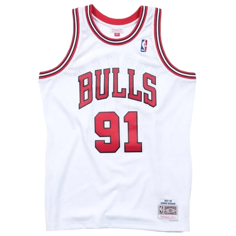 Canotta NBA Bianca Chicago Bulls Rodman