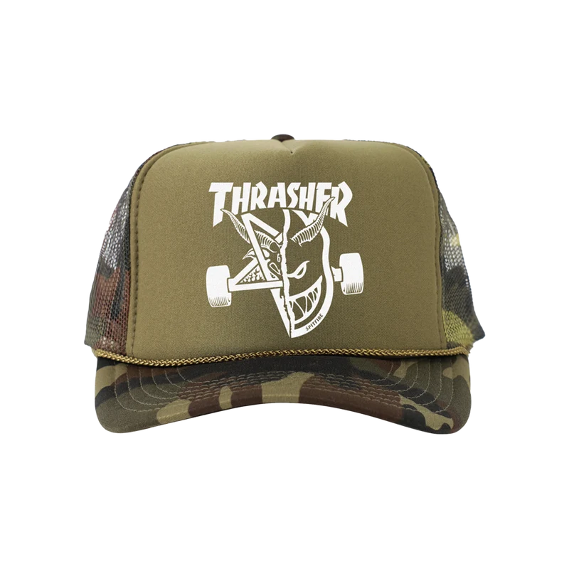 Thrasher X Spitfire Thrash & Burn Trucker Hat