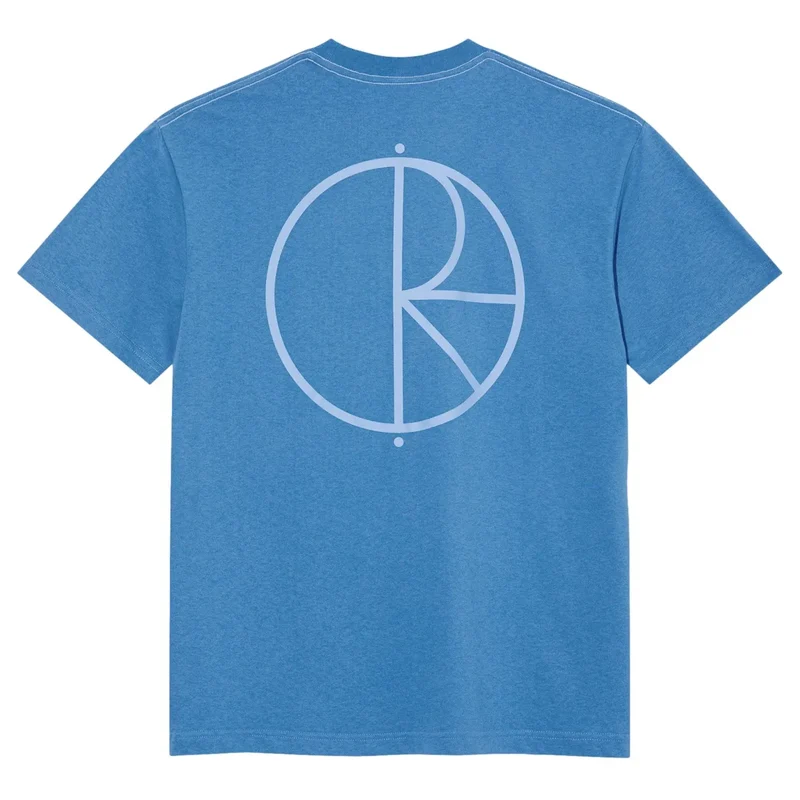 Polar Skate Contrast Tee Stroke Logo French Blue