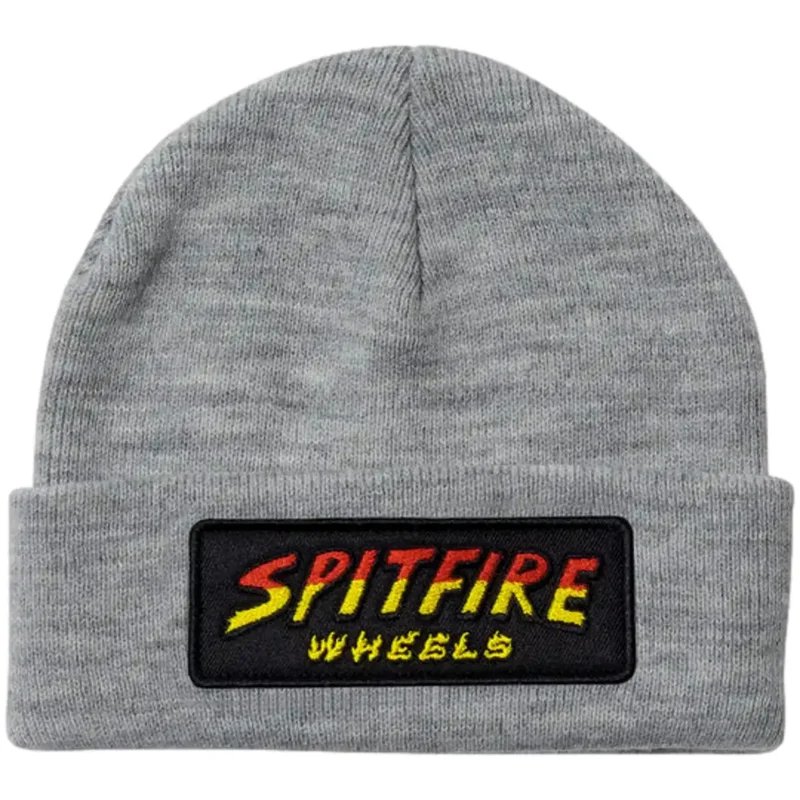 Spitfire Beanie Hell Hound Script Grey