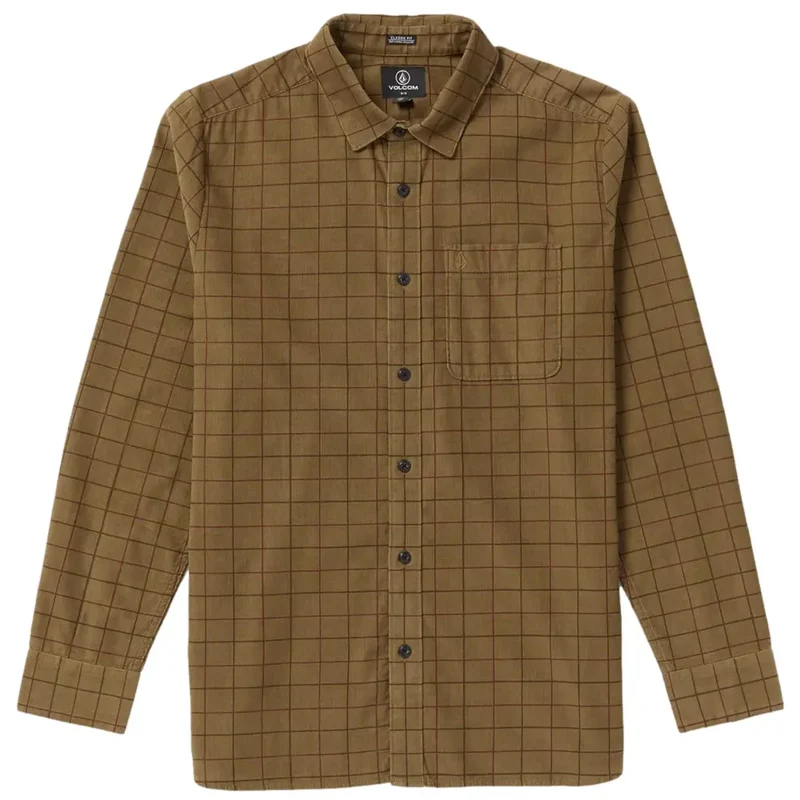 Volcom Zander Shirt Dark Khaki