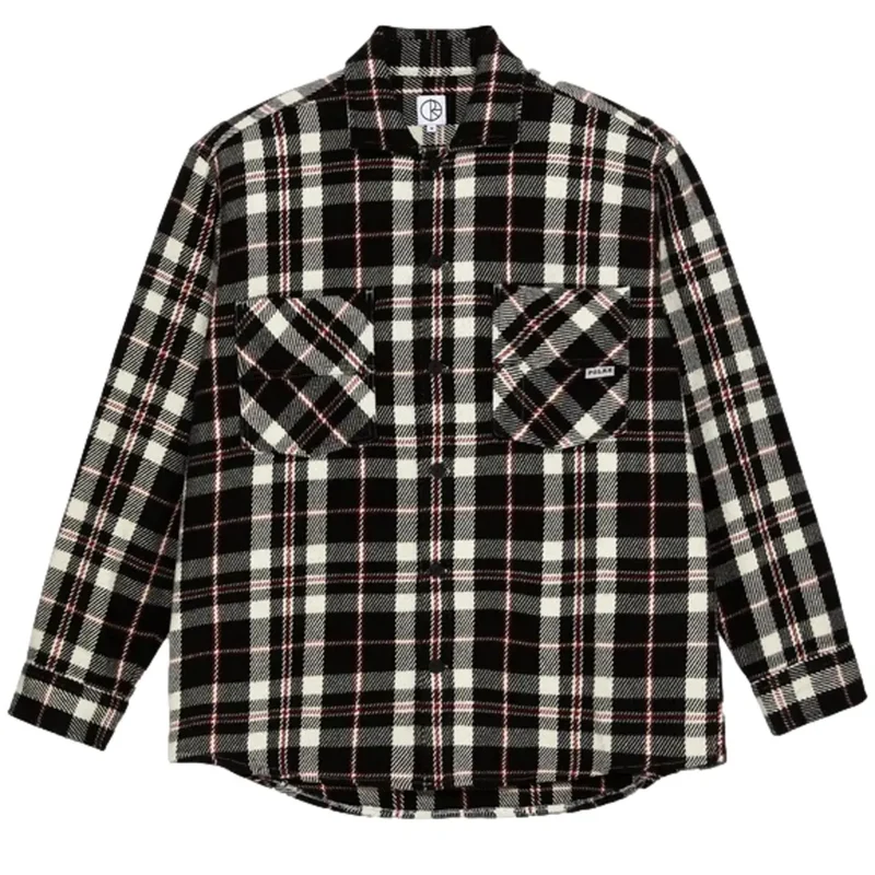 Big Boy Overshirt Flannel Red White Black