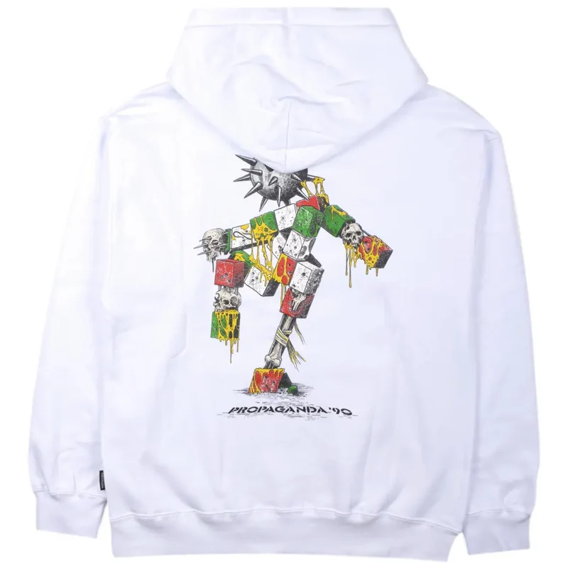 Felpa Propaganda Novanta Hoodie White