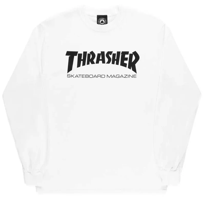 Thrasher Skate Mag Longsleeve White