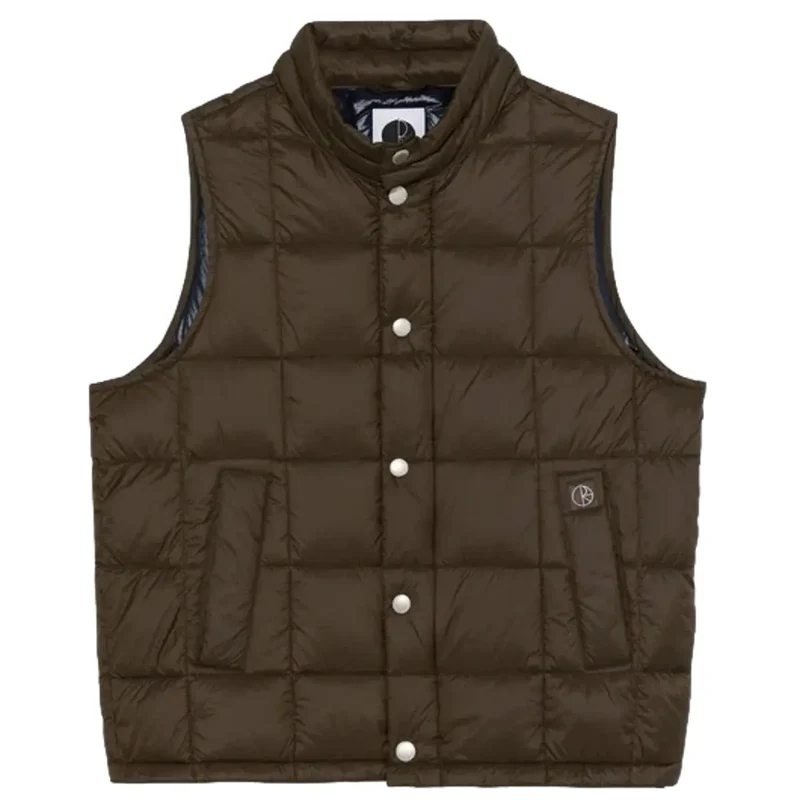 Piumino Polar Skate Vest Light Eight Puffer Brown