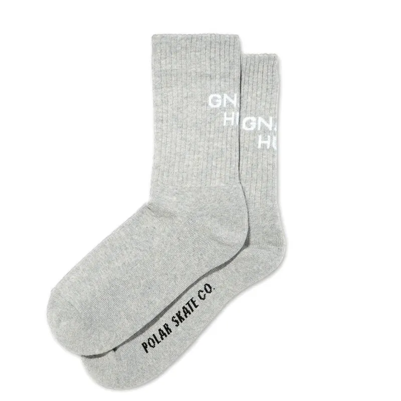 Polar Calze Grige Gnarly Huh! Socks