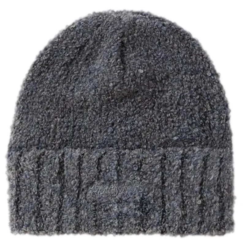 Polar Fluffy Grey Blue Beanie