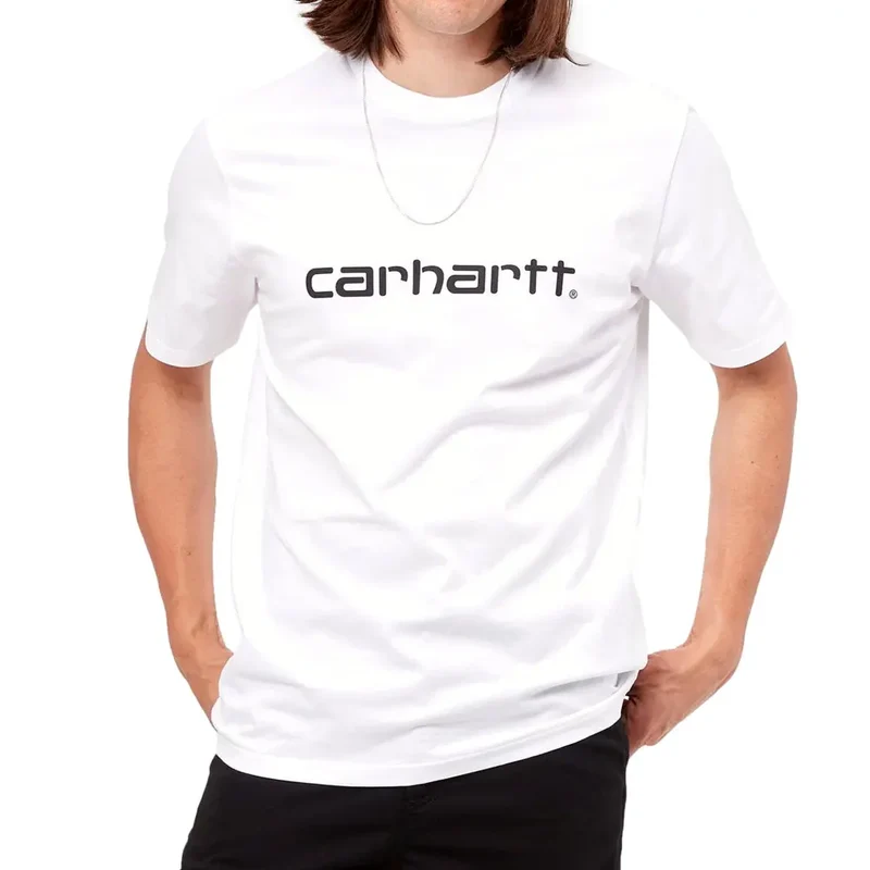 Carhartt Maglietta Bianca S/S Script