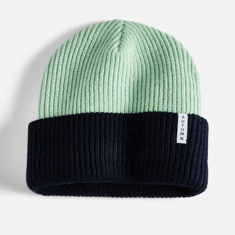 Autumn Blocked Y Beanie