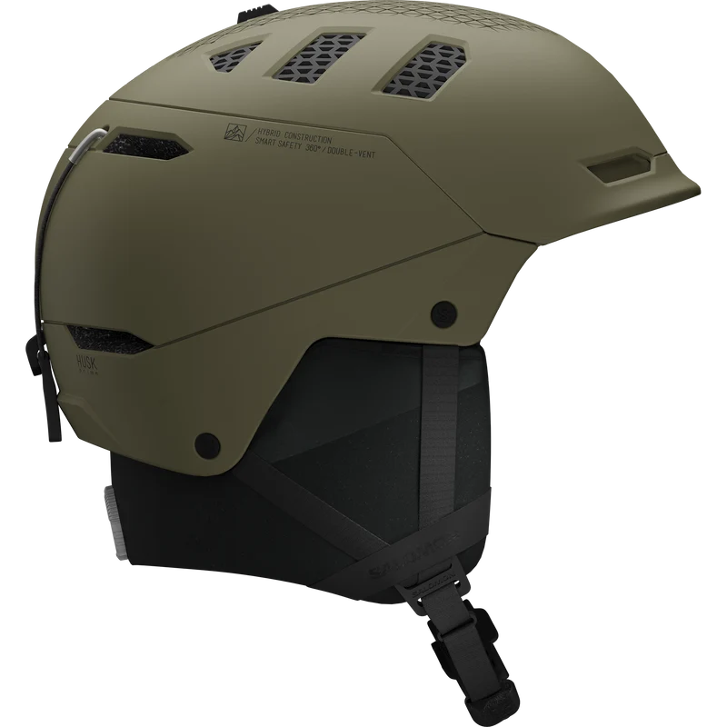 SALOMON HUSK PRIME MIPS Skihelm Olive Night