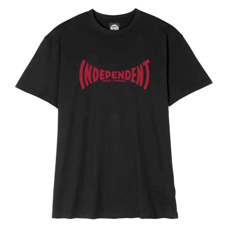 Independent Maglietta Nera Span Logo