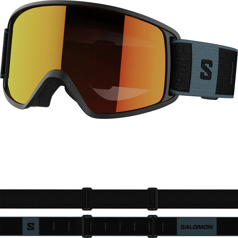 SALOMON GOGGLES FORCE Black/Univ Mid RED Skibrille